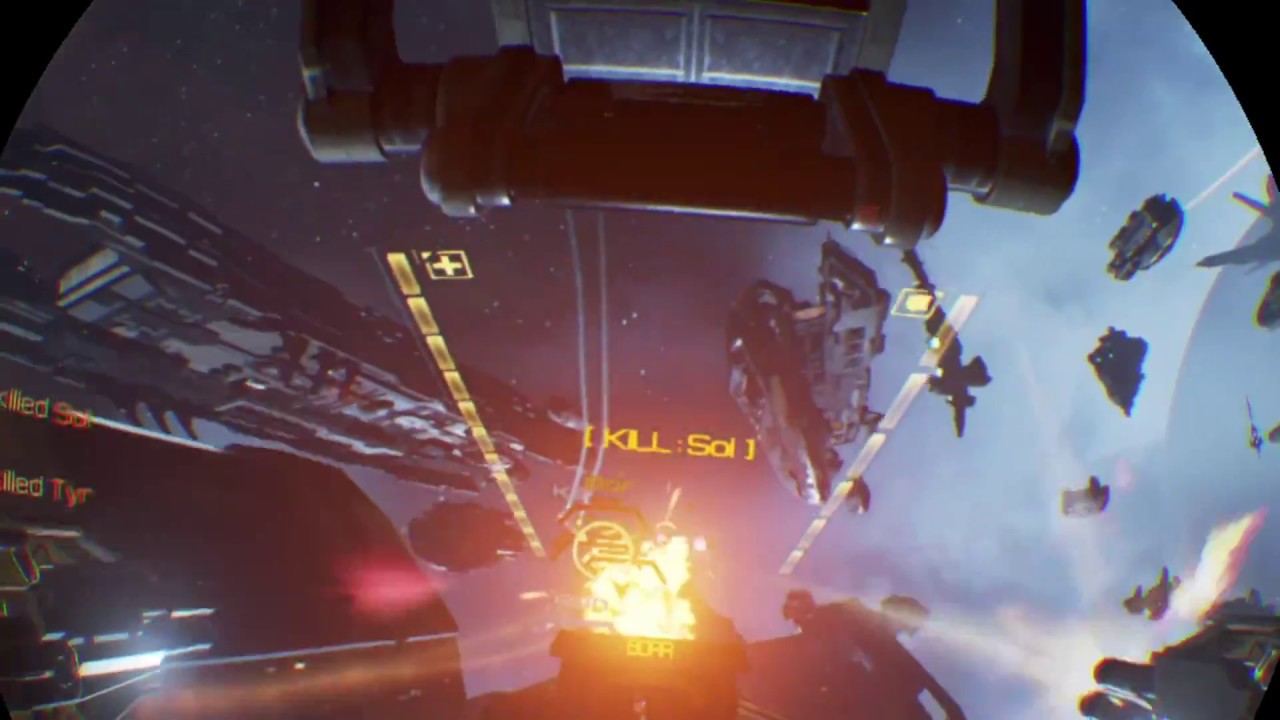 PS4 Vr Quick Look | Eye Valkyrie VR (2016) When you realise its a PvP multiplayer game...