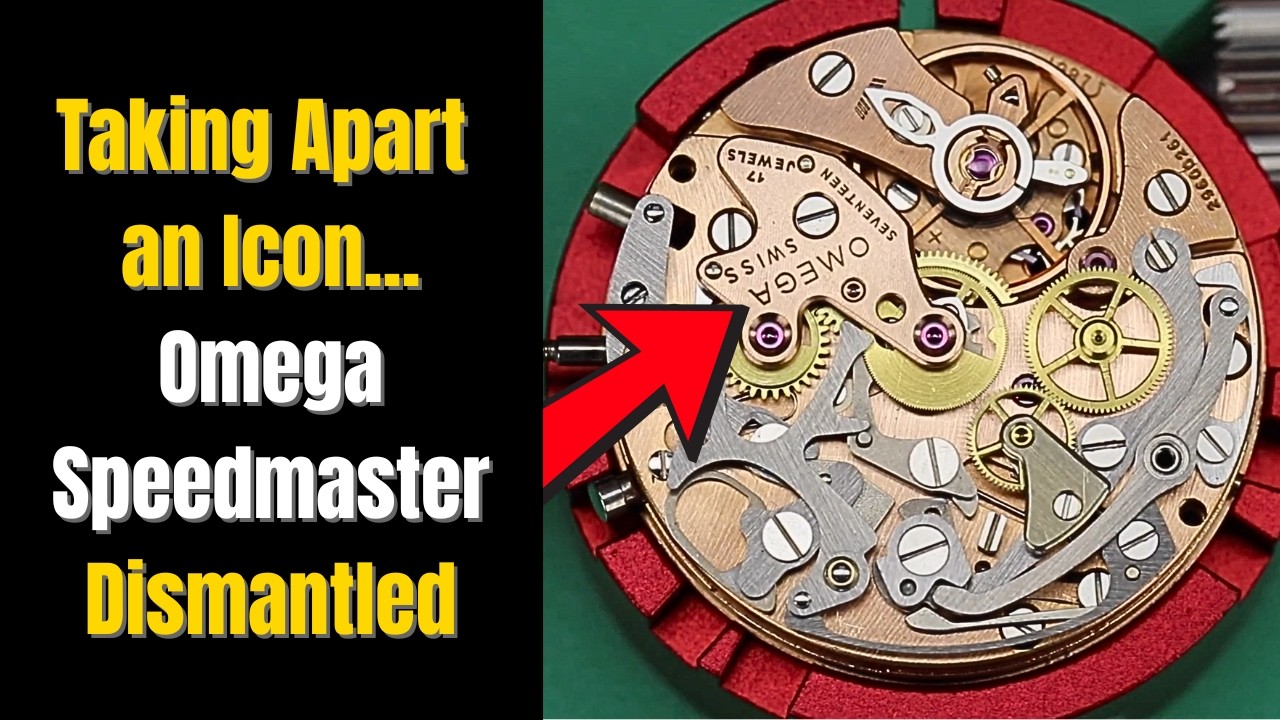 Dismantling a ICONIC Omega Speedmaster Moonwatch in just 10 minutes!