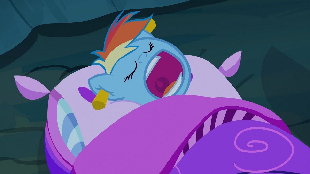 Rainbow Dash - Rainbow Dash snores - Headless horse snore - whinny-like snoring