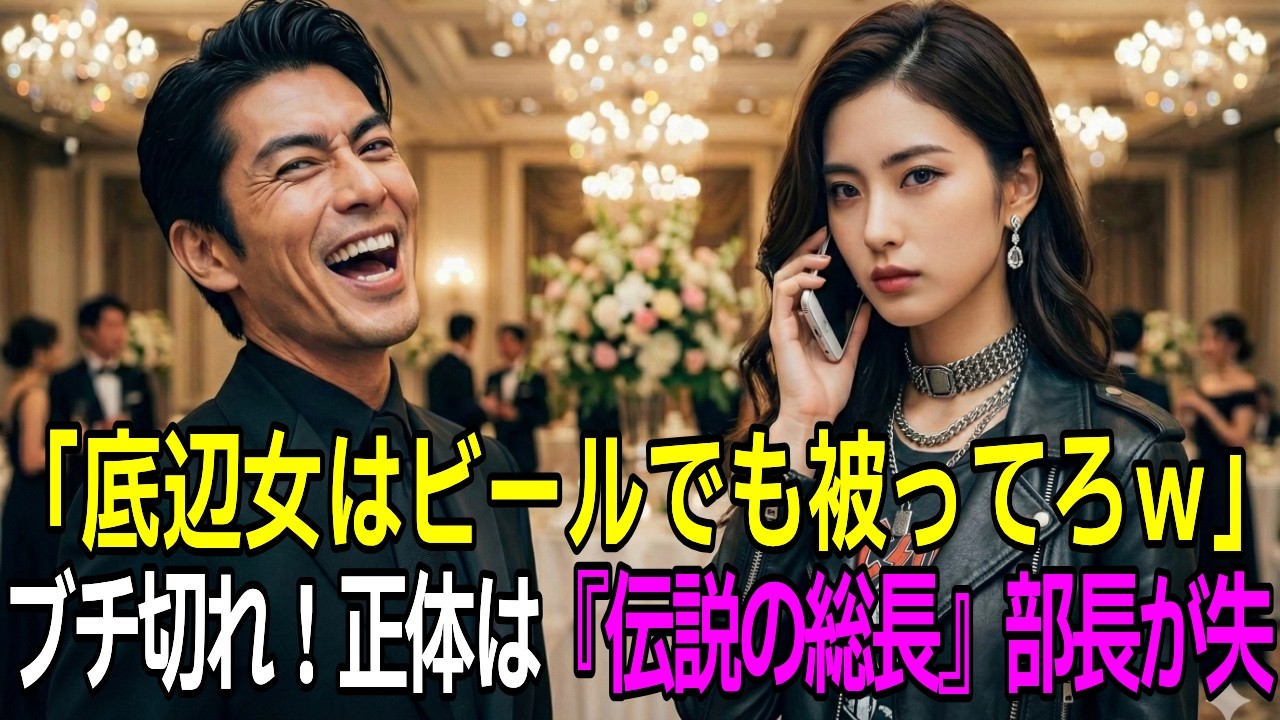 「親もゴミだなｗ」歓迎会でビールをぶっかけた部長。5分後、私が電話一本で社長（父）を呼び出した結果…顔面蒼白の部長が土下座！