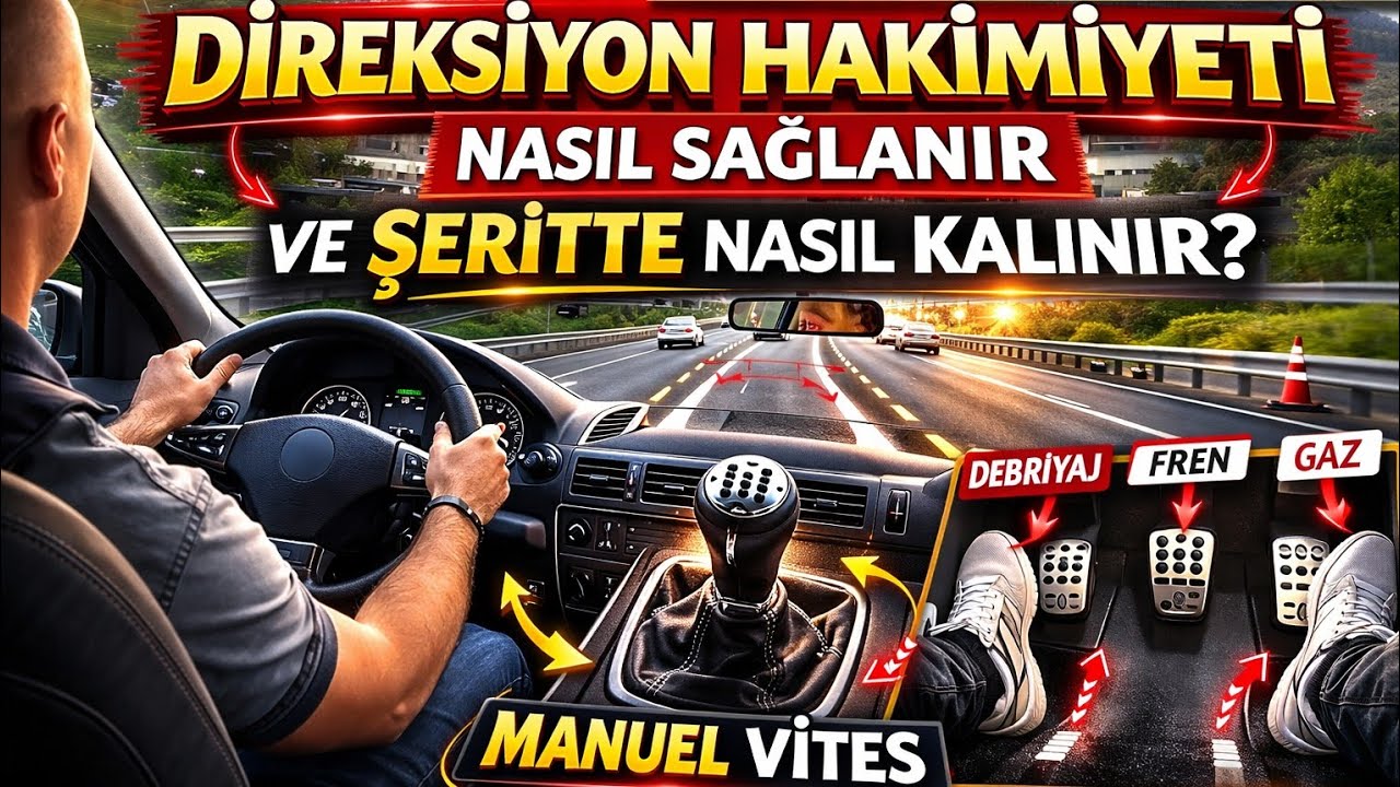 КАК ОСУЩЕСТВЛЯТЬ РУЛЕВОЕ УПРАВЛЕНИЕ И СОХРАНЯТЬ ПОЛОСУ ДВИЖЕНИЯ? (МЕХАНИЧЕСКАЯ КОРОБКА ПЕРЕДАЧ) Ч...