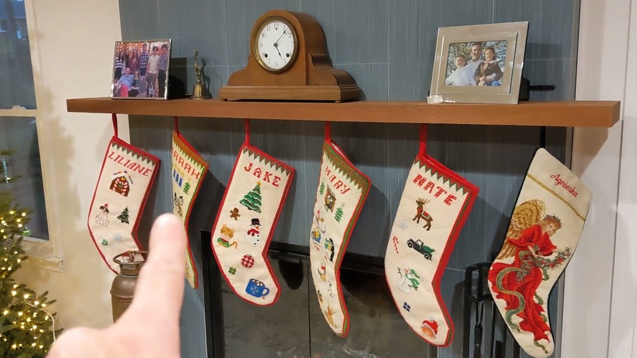 Christmas stockings - hangers hidden in plain sight