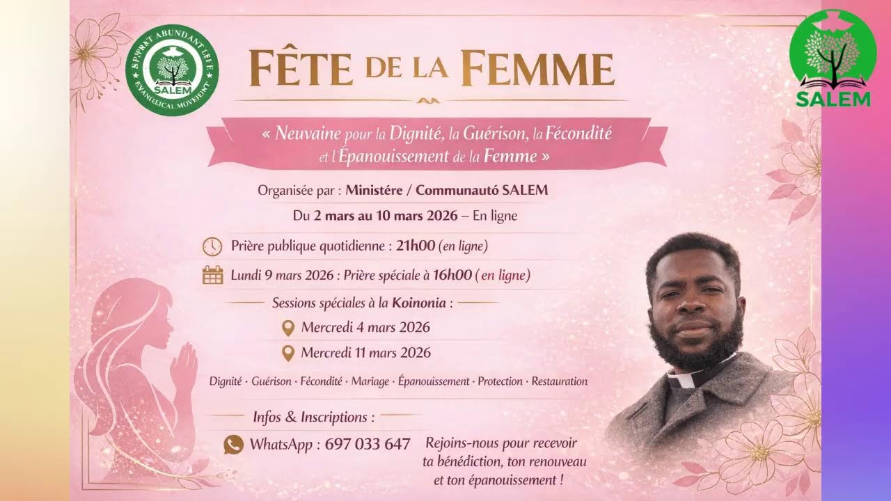 MESSE DE MINUIT BÉNÉDICTION PATERNELLE DES FEMMES | MINISTERE SALEM