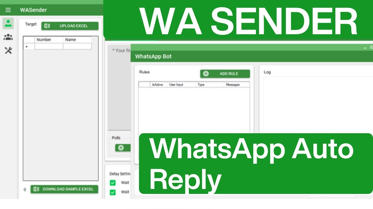 WA Sender v5.1.1 &mdash; Настройка автоответчика в WhatsApp