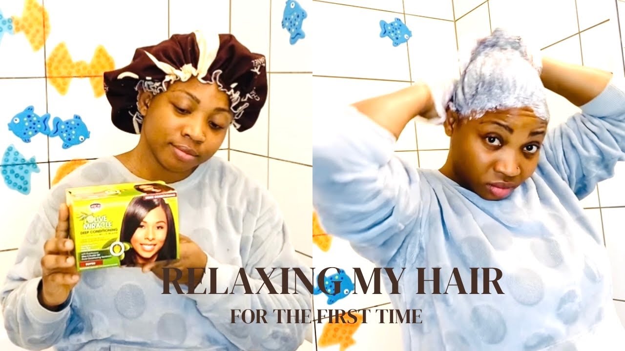 I RELAXED MY 4C NATURAL HAIR FOR THE FIRST TIME | RELAXING MY HAIR BY MYSELF