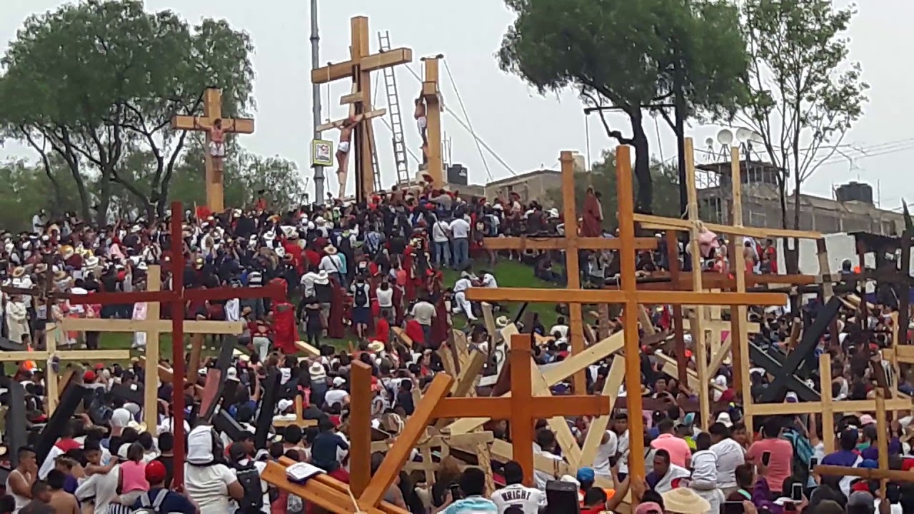 Semana Santa en Iztapalapa 2018 crucifixión