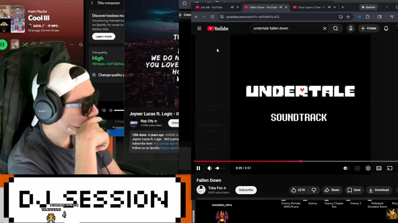 i DJ video game music using the YouTube Algo