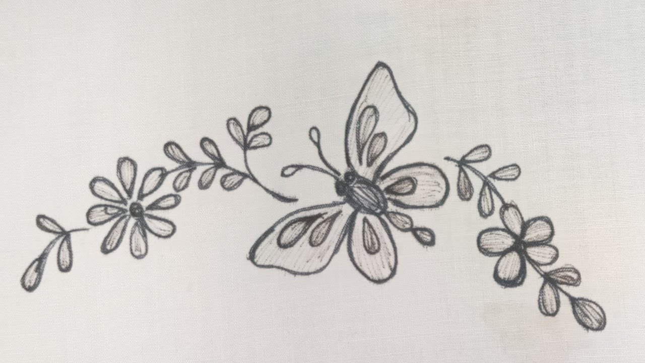 An easy and simple hand embroidery pattern for beginners l Hand embroidery easy tutorial