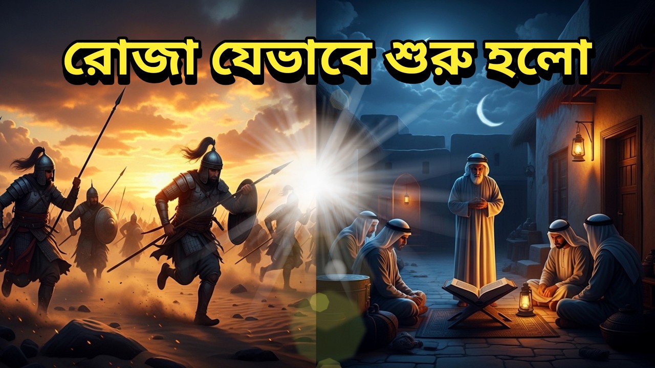 রোজা কীভাবে ফরজ হলো? রমজানের অজানা ইতিহাস| রমজান মাসের কাহিনী|  যে পবিত্র রাতে রোজা ফরজ হলো |