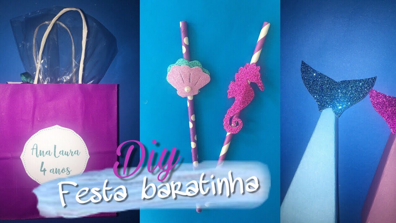 5 DIY- de decoraçao tema sereia