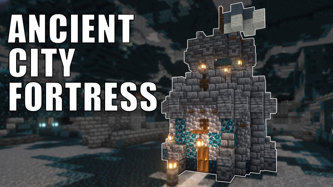 Deep Dark Survival Base Minecraft 1.19 | Ancient City Fortress Build Tutorial