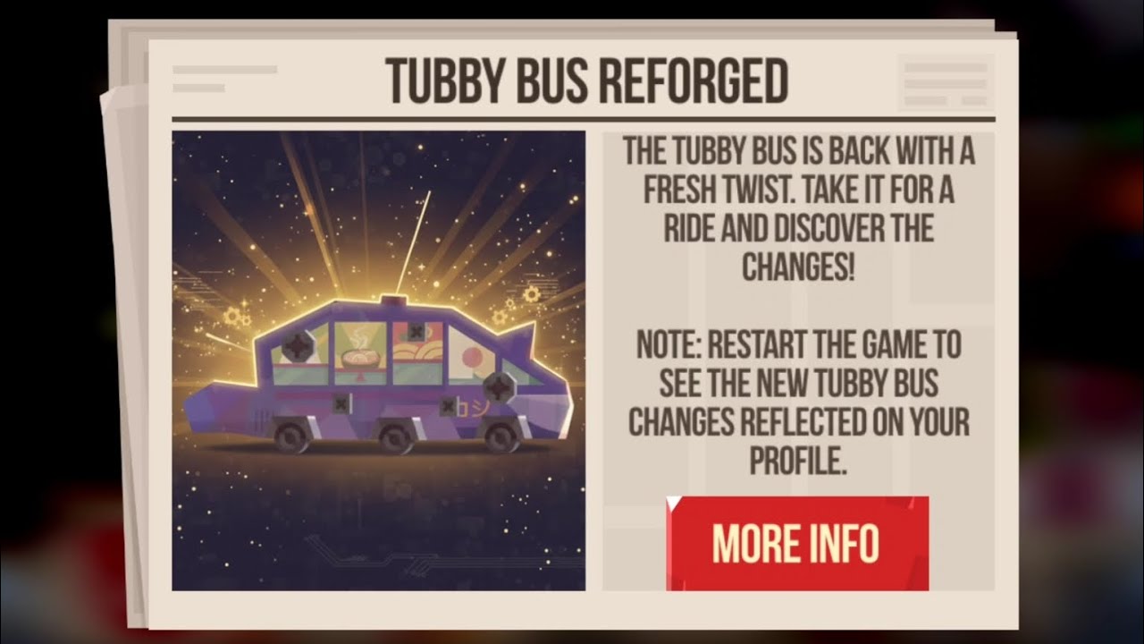 C.A.T.S. episode 30: tubby bus 2.0!