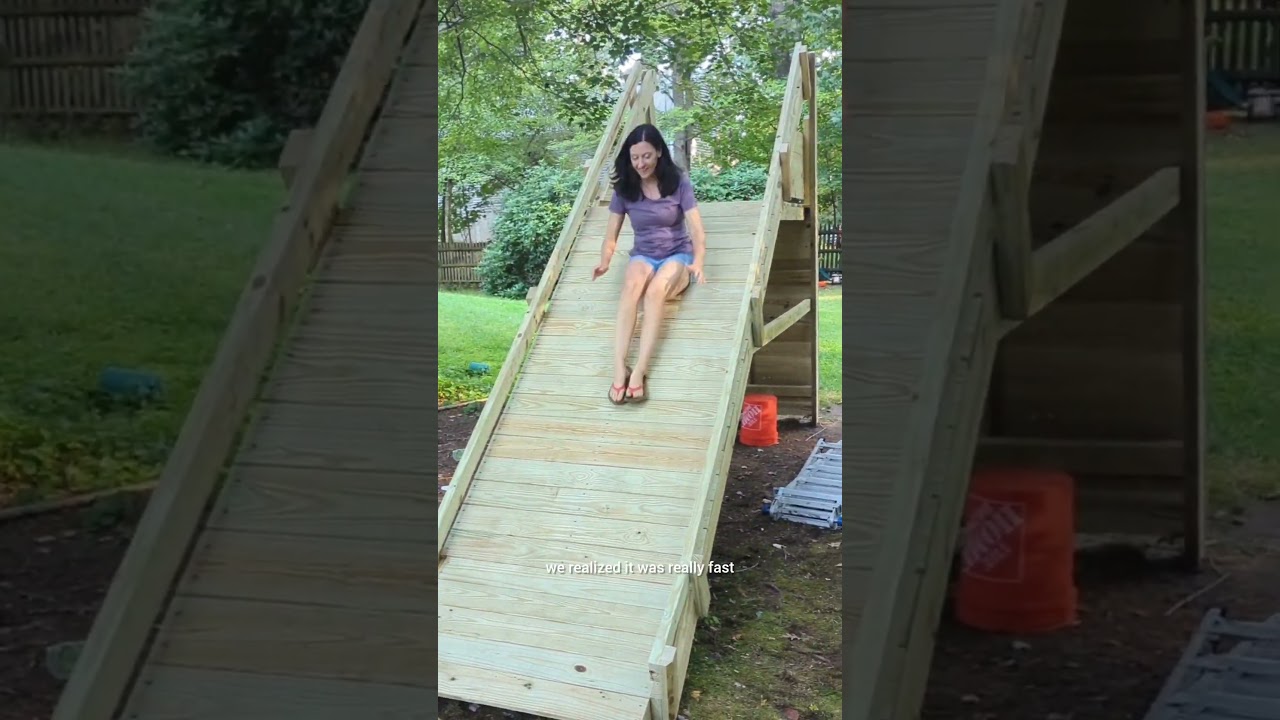 Our DIY Giant Rock Wall and Slide Part 3
