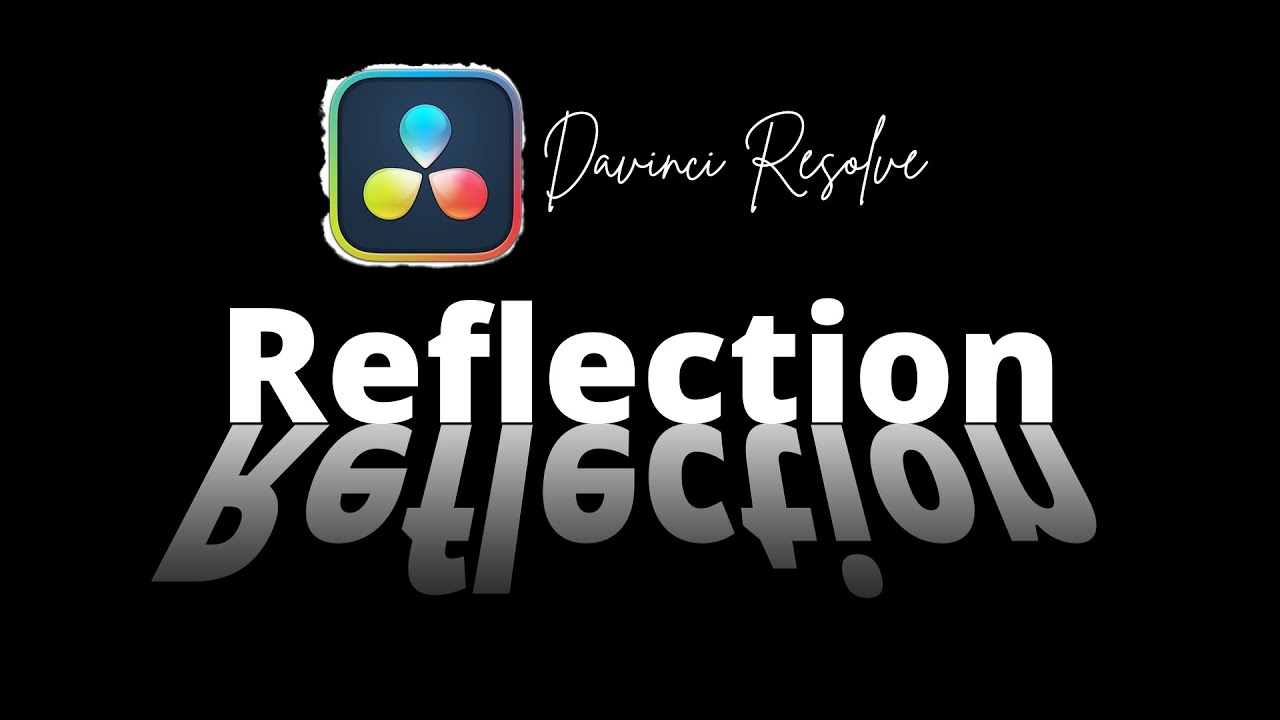 Creating text reflection effect with regular text effect in Davinci Resolve (NO FUSION)