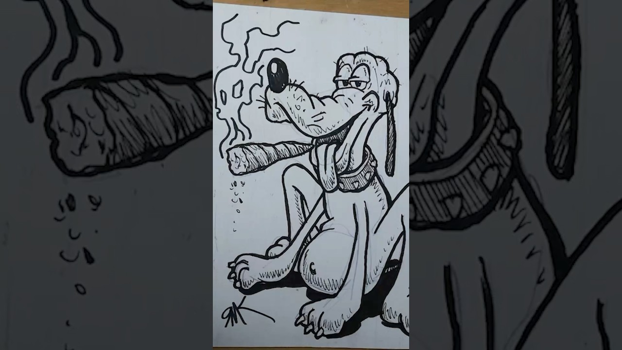 How to draw Pluto Chilling 