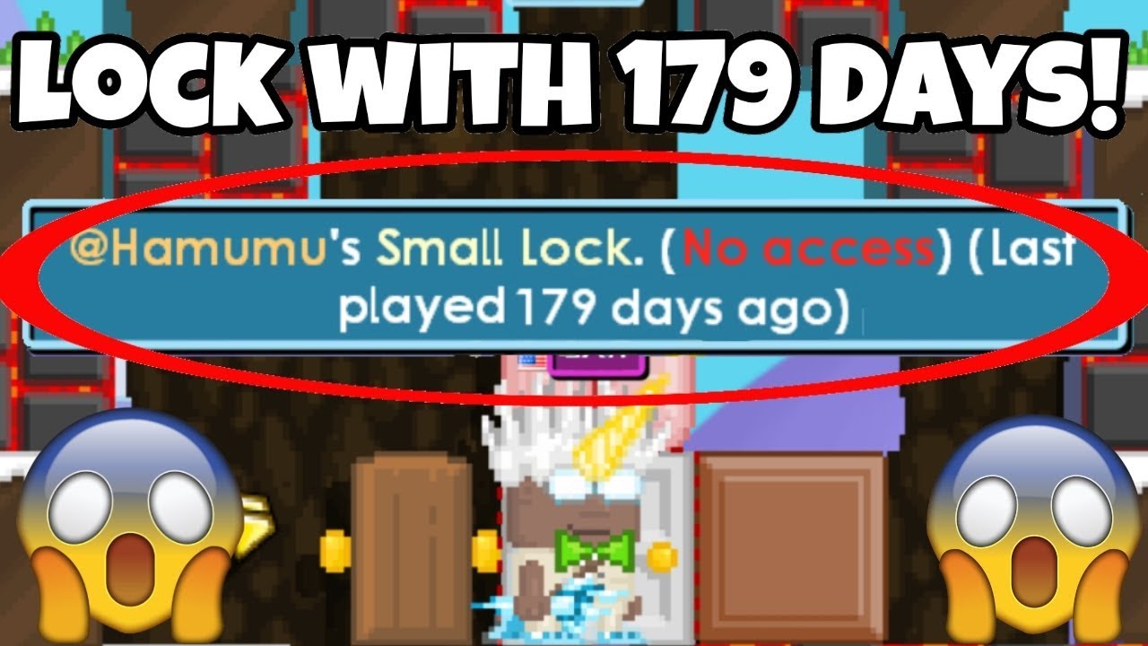 TOP 10 BREAKING *179 DAYS LOCKS* (Rare Names) | Growtopia