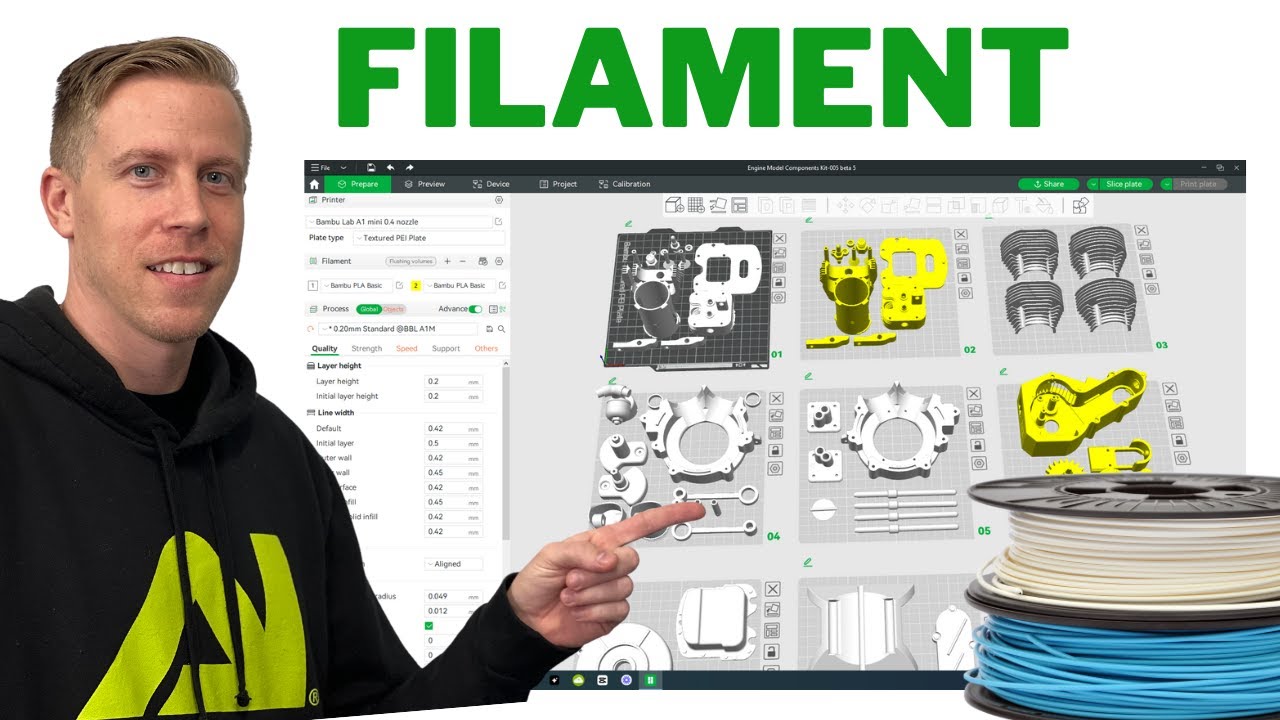 Bambu Studio: How to Change the Filament Color on All Models at Once