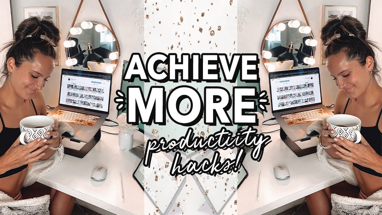 7 Productivity Hacks For School + Work From Home!