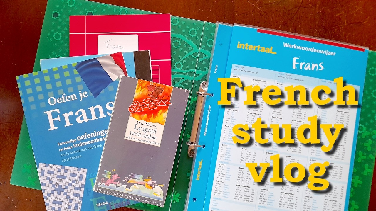 A French study day | Language learning vlog