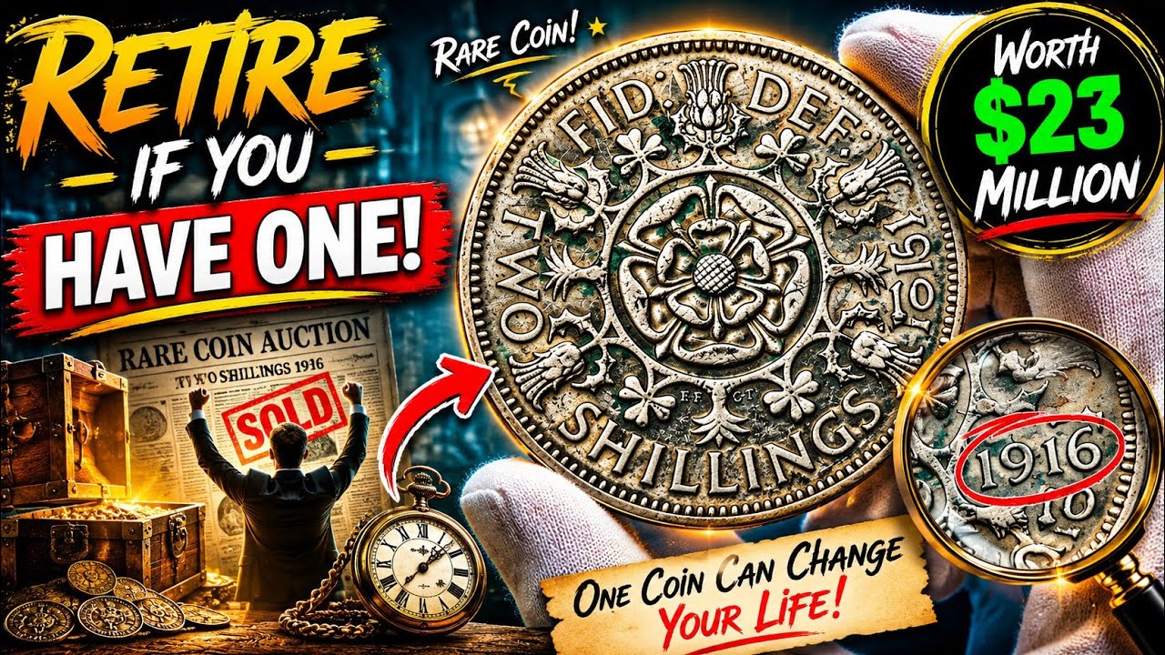 🚨 Don&rsquo;t Spend These Coins! Top 5 UK Two Shilling Coins That Sold for INSANE Prices at Auction!