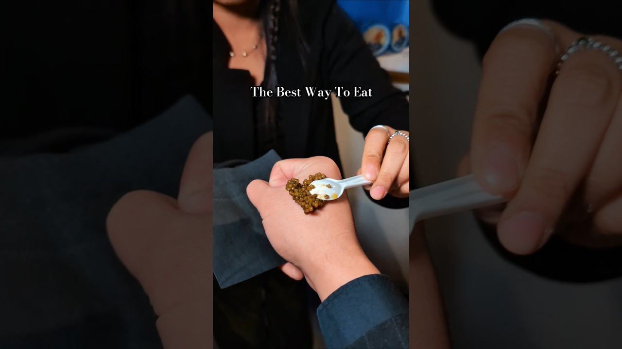 How To Eat Caviar Properly? 🤤 My First CAVIAR BUMP 👊