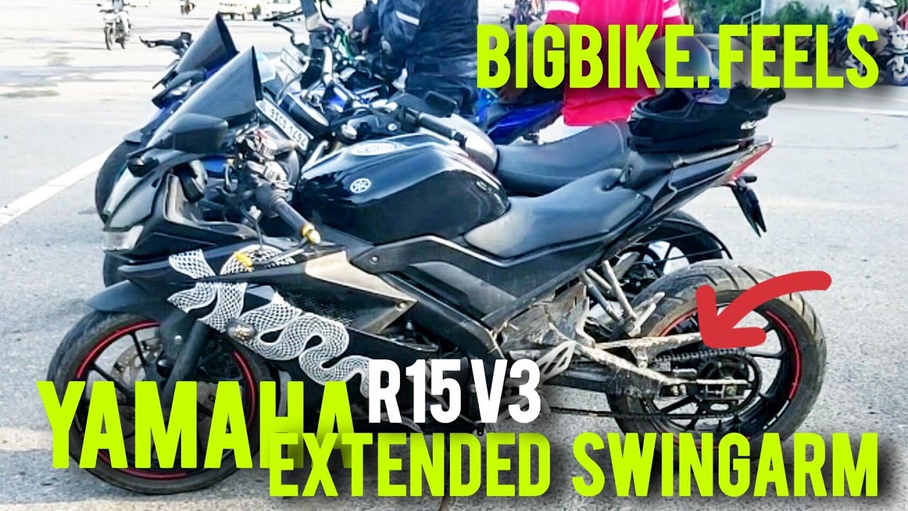 Yamaha r15 v3 Extended Swingarm Mode