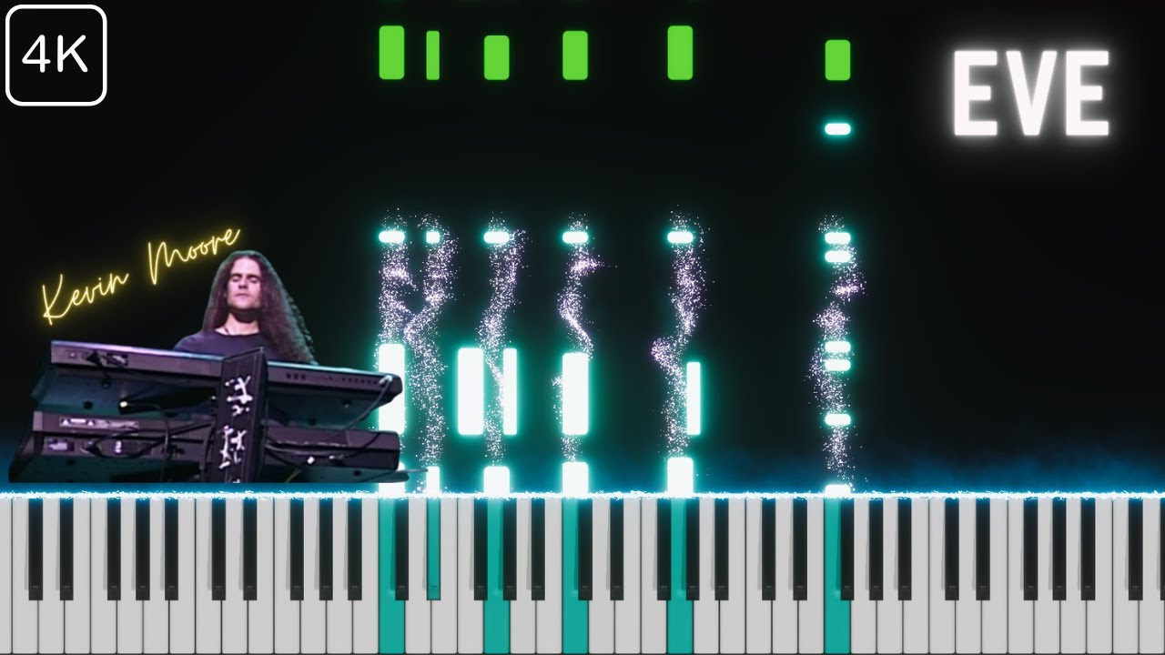 Eve (DREAM THEATER) Piano Score Tutorial [Kevin Moore Tribute] #eve #dreamtheater