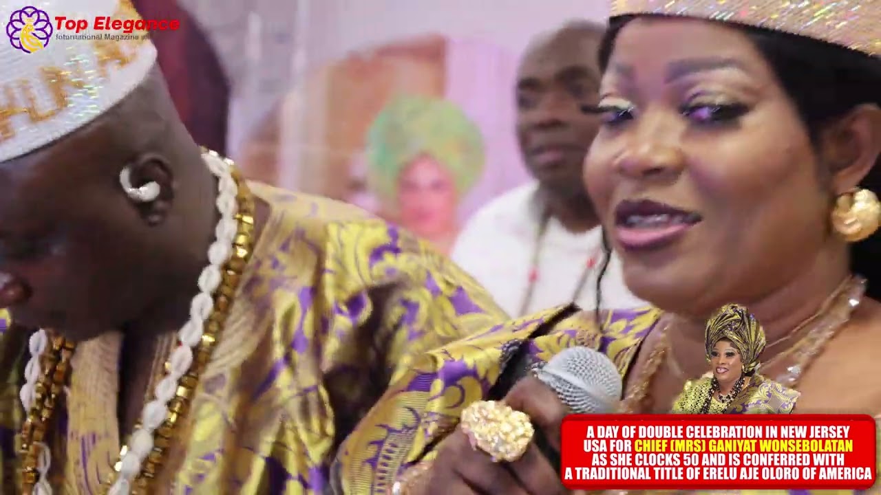 DAY OF DOUBLE CELEBRATION FOR CHIEF MRS GANIYAT WONSEBOLATAN AS SHE CLOCKS 50 (PART 2)