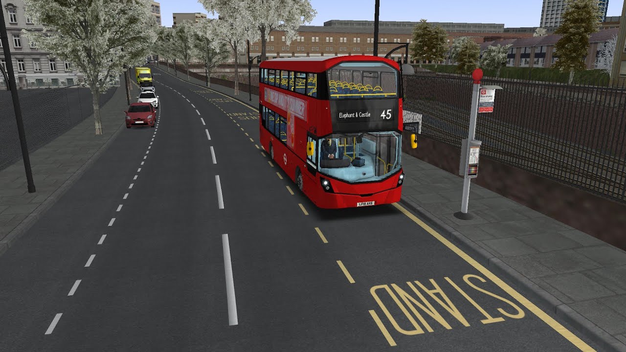 Driving route 45 to Elephant and castle time lapes
