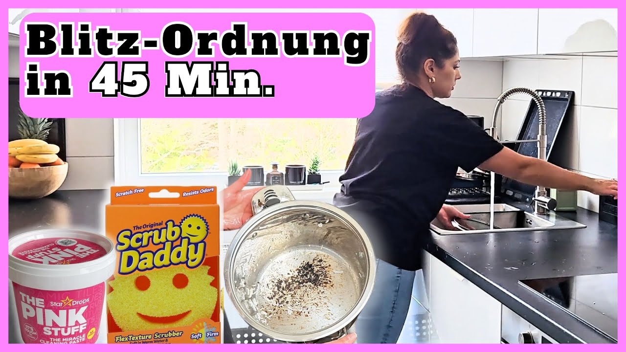 Schnelle ORDNUNG | HILFSMITTEL + TIPPS | Scrub Daddy und Pink Stuff im Test | #cleanwithme #putzen