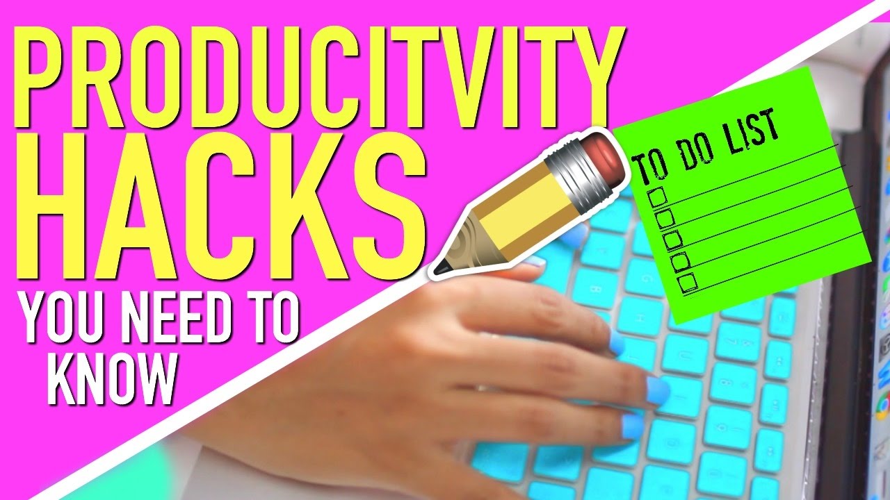 PRODUCTIVITY HACKS YOU NEED TO KNOW!!!! | 5 WAYS TO GET THINGS DONE!!!