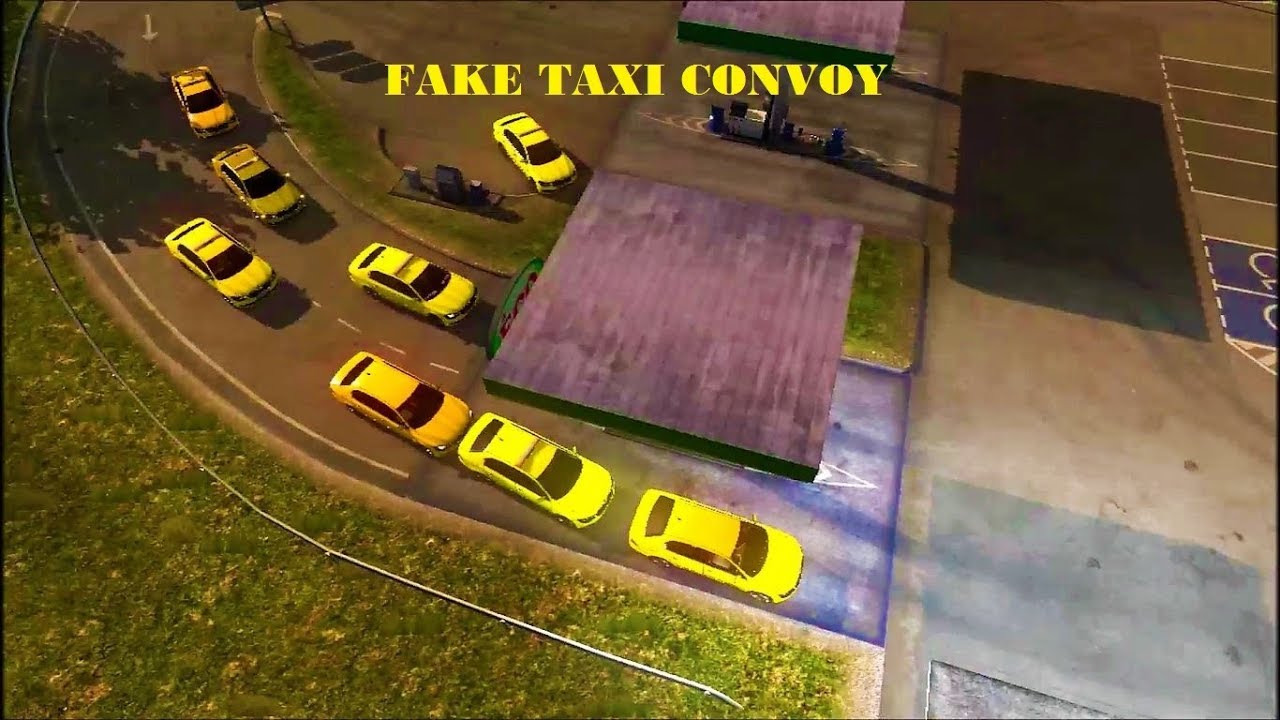 Fake Taxi Convoy With BINGH0ST - Euro Truck Simulator 2 Multiplayer [Timelapse]