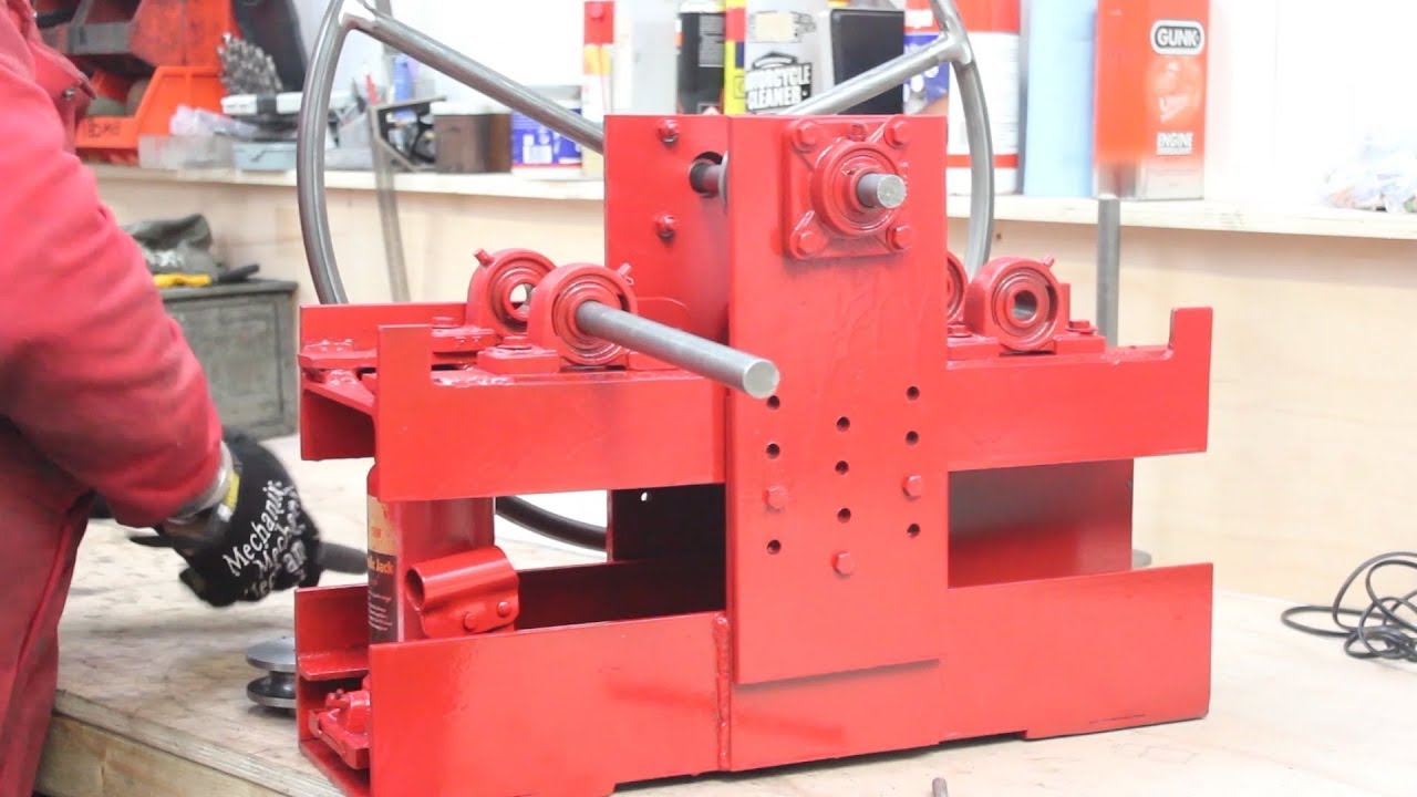 Home Made Hydraulic Roller Tube Bender