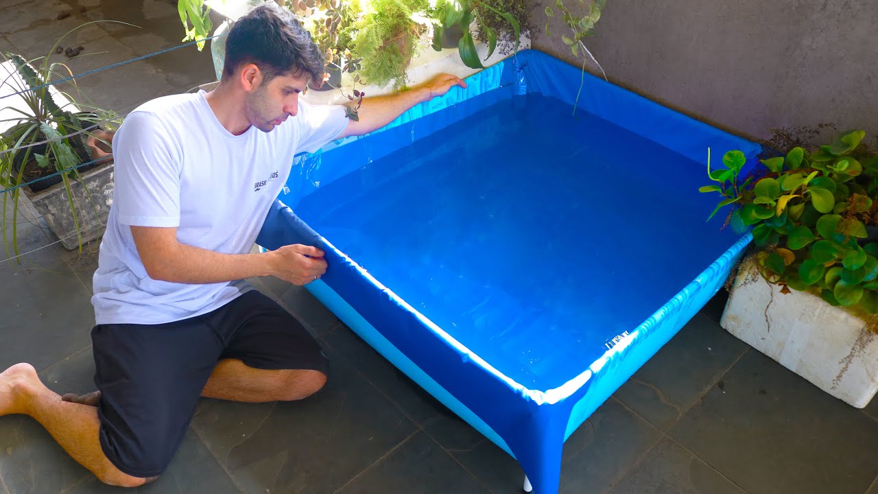 MONTEI UM NOVO LAGO PARA PEIXES DO ZERO!!!