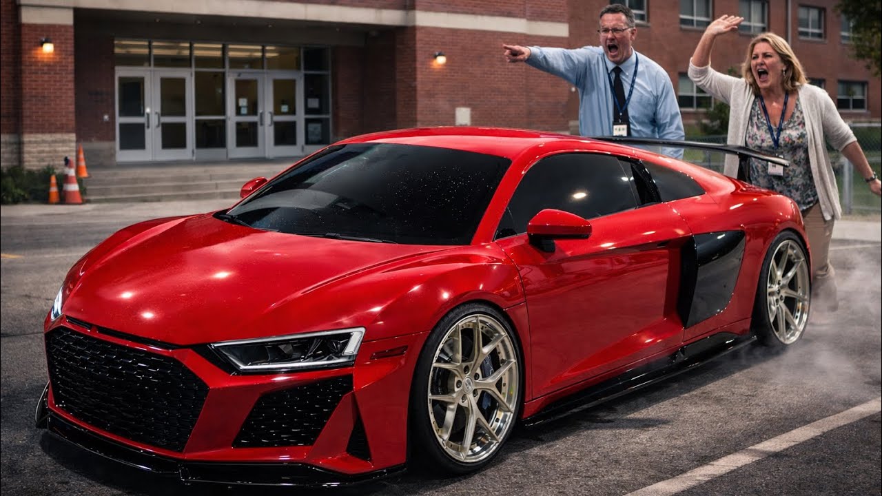 POV RUNNING LATE TO HIGH SCHOOL IN MY 1000HP AUDI R8 *LOUD*