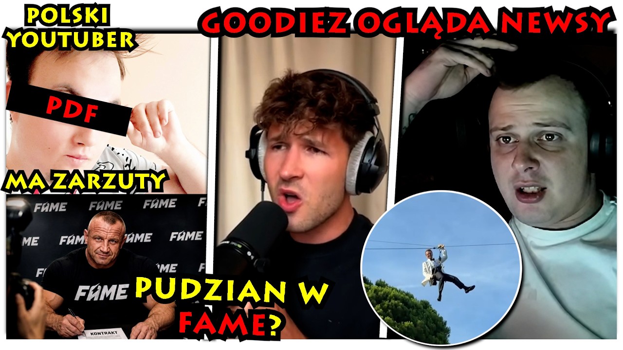 Nitro ogląda NEWSY- Polski Youtuber PDF, Kubanowo, Pudzian w FAME? (Kozi) /GOODIEZ