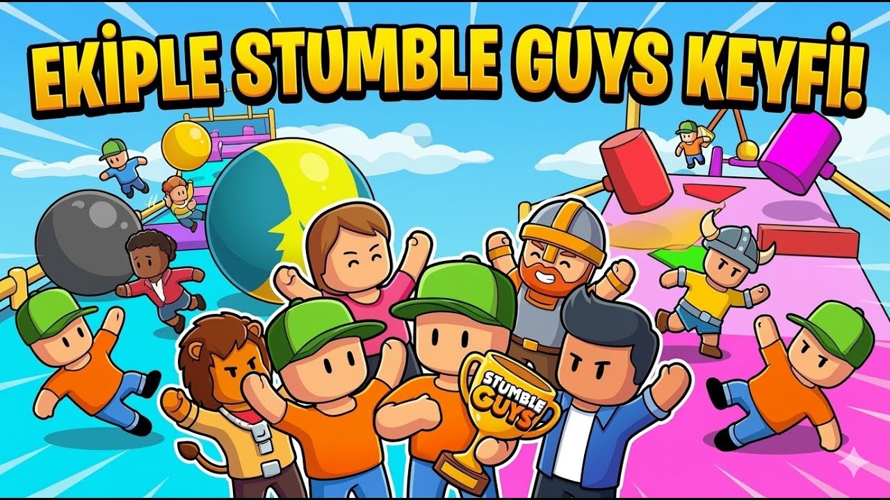 🔴EKİPLE STUMBLE GUYS KEYFİ! 🏆#stubleguys #shorts