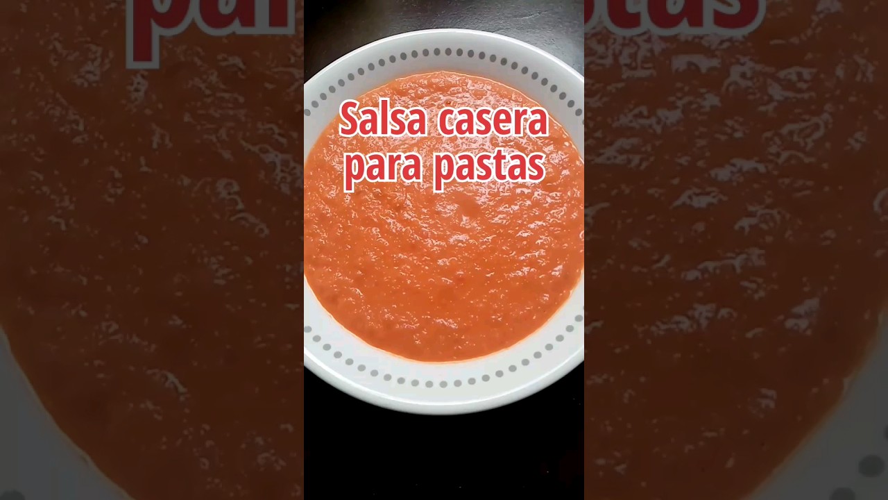 Salsa casera para pastas #cocina #salsa #pasta #recetas