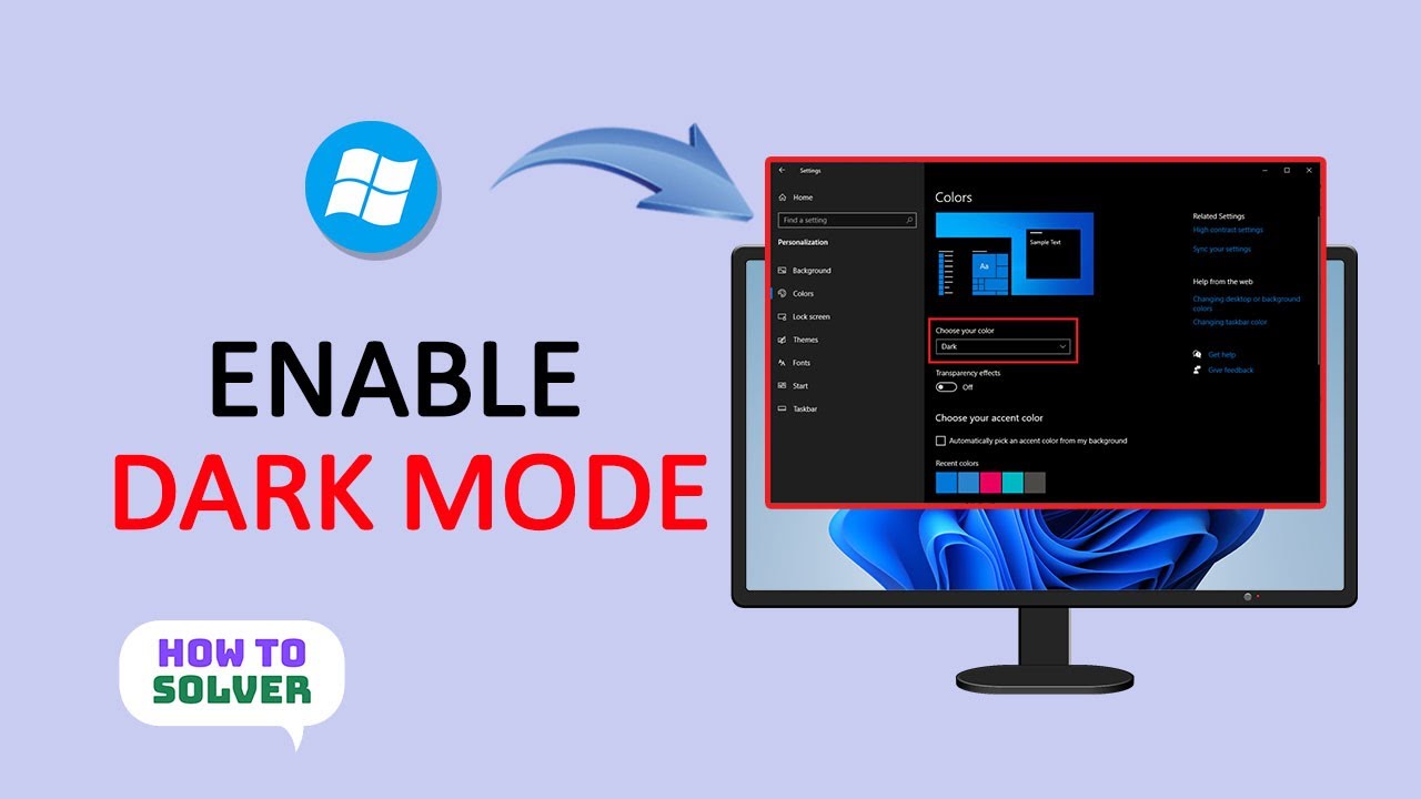 How To Enable Dark Mood In Windows 2025