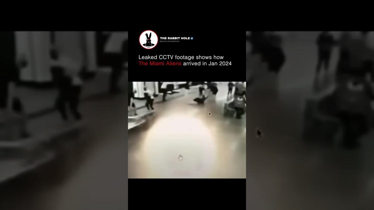 Leaked CCTV Footage shows how the Miami Aliens arrived in Jan 2024! #miami #alien #aliens #ufo