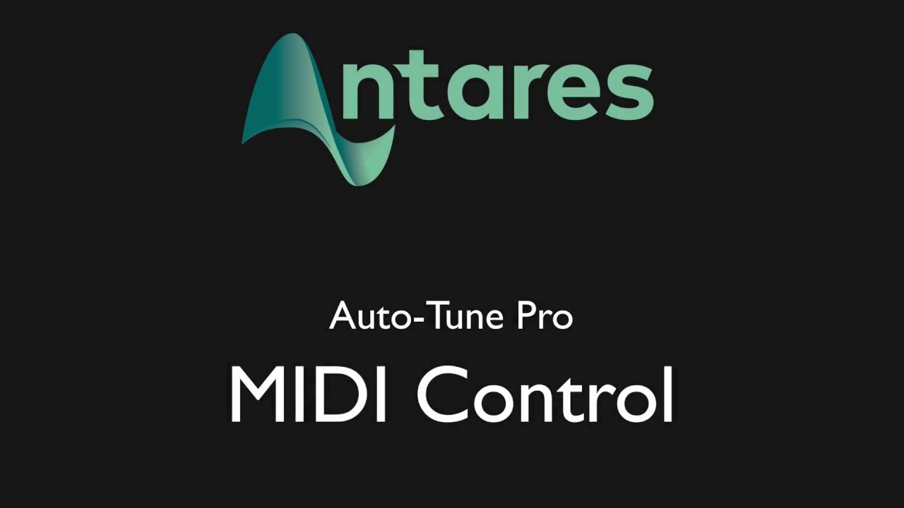 Учебное пособие — Auto-Tune Pro — Функция управления MIDI