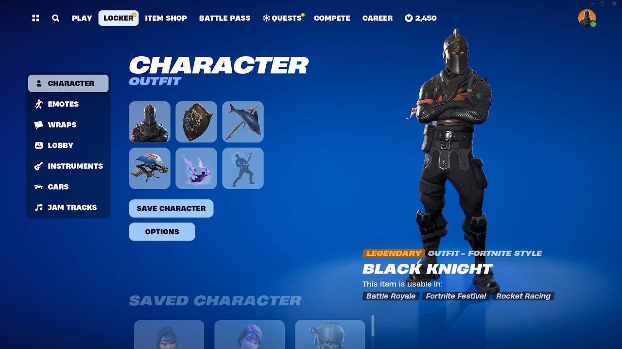 OG Fortnite Locker Tour (Emotes) 2024