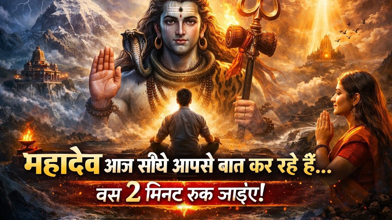 888🕉️ महादेव आज सीधे आपसे बात कर रहे हैं… बस 2 मिनट रुक जाइए!  #shivshakti #mahadev 