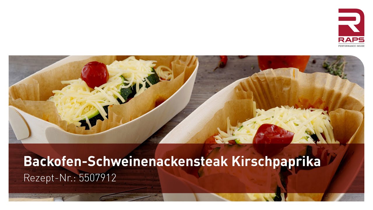 RAPS Rezepte, Backofen Schweinenackensteak Kirschpaprika, Nr. 5507912