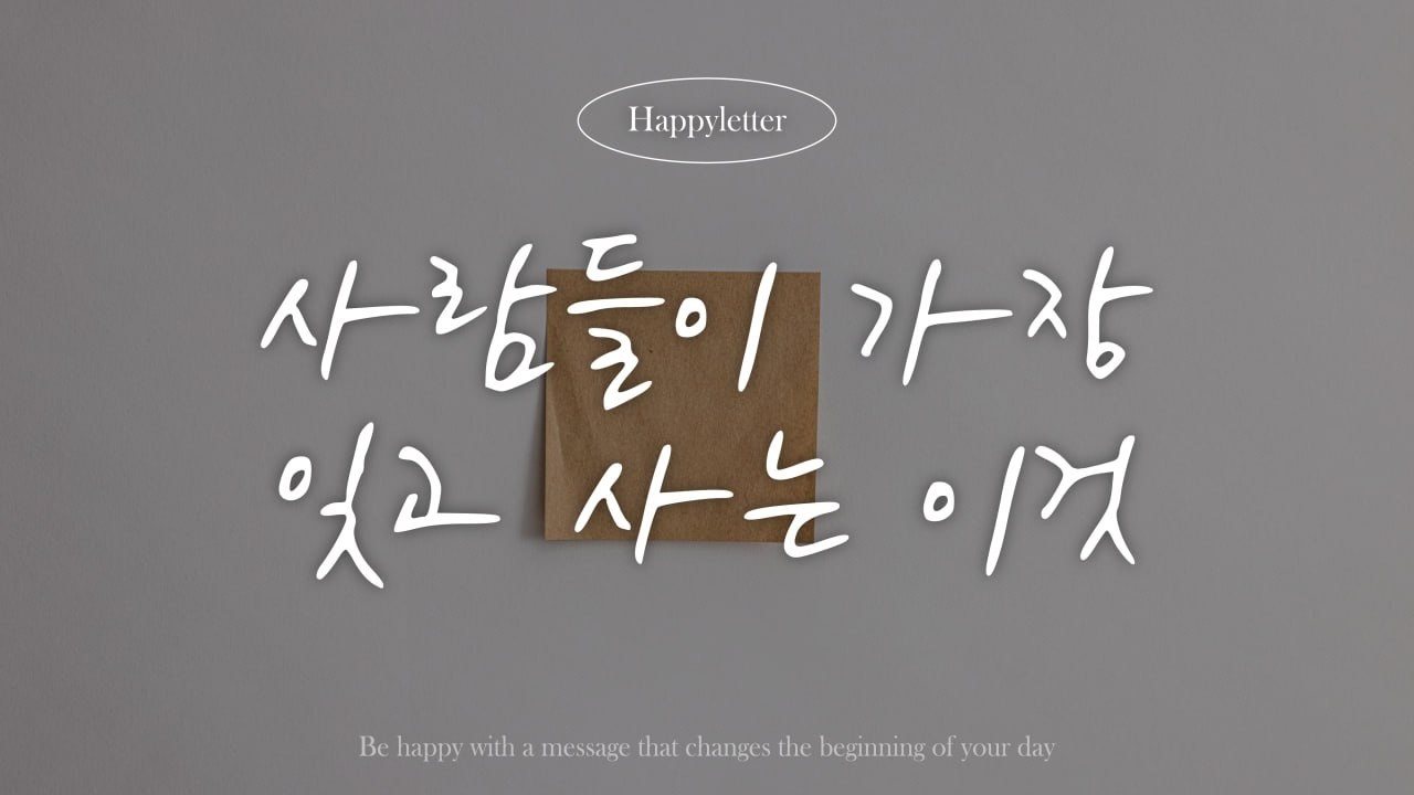 감사는 예의가 아니라 의무입니다