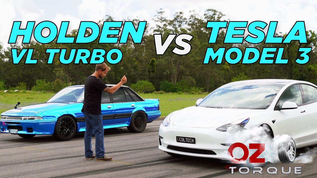 Holden VL Turbo против Tesla Model 3! Эпизод 6 Oztorque