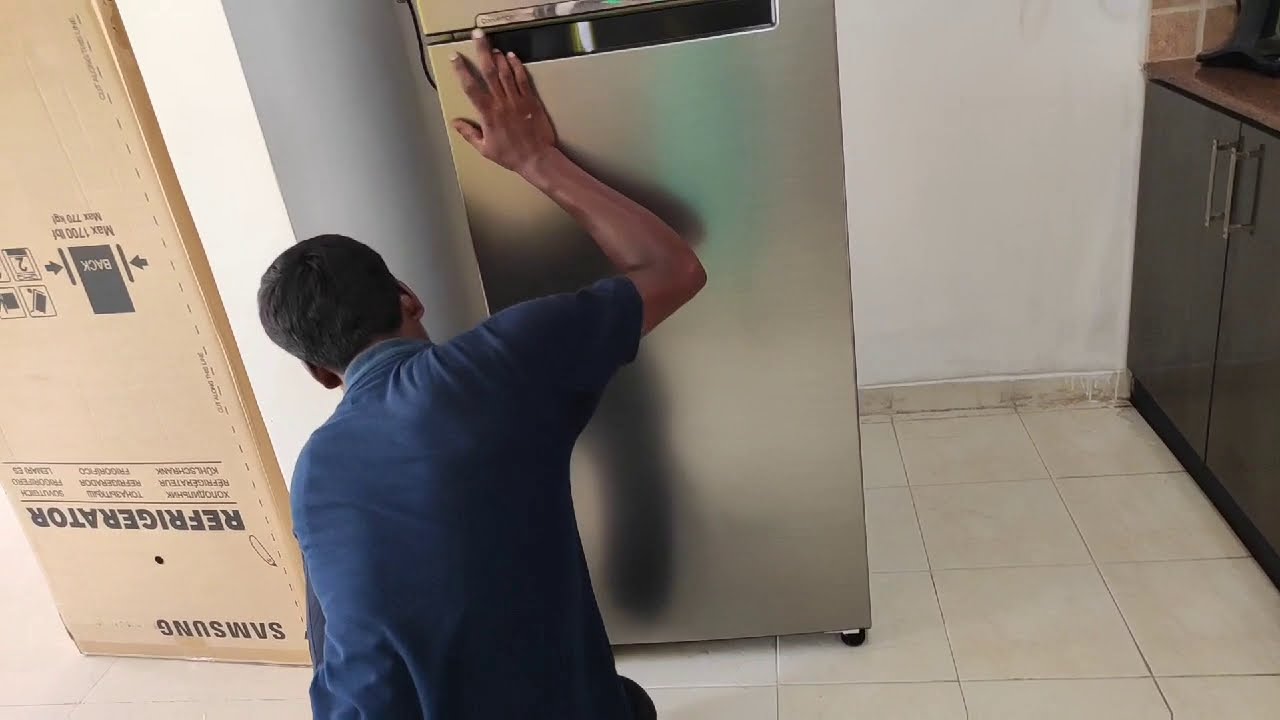 Installation of refrigerator |Samsung 2020 New Model Double Door| Unboxing Video