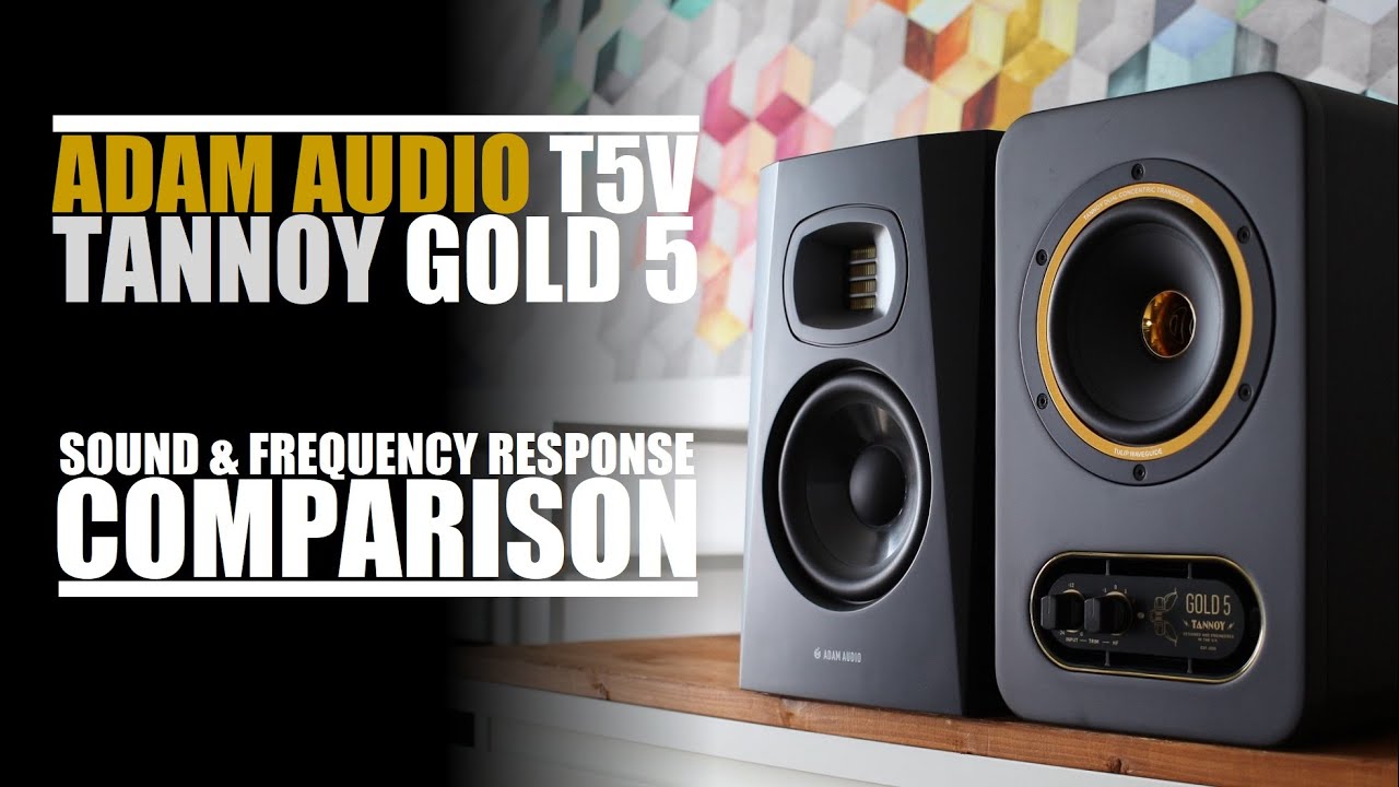 Tannoy Gold 5  vs  Adam Audio T5V  ||  Sound, Distortion & Frequency Response Comparison