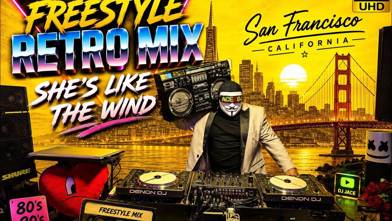 FREESTYLE🔊RETRO MIX🪩SHE'S LIKE THE WIND🖥4KUHD#youtubepartnerperks#lewiscapaldi 