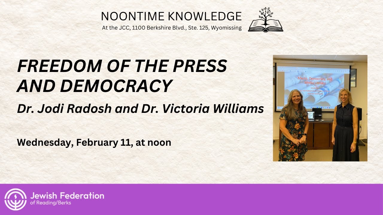 Noontime Knowledge with Dr. Jodi Radosh and Dr. Victoria Williams
